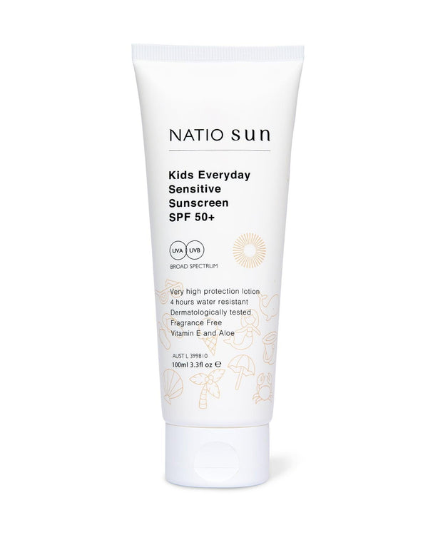 Natio Sun Kids Everyday Sensitive Sunscreen Spf 50+ 100Ml