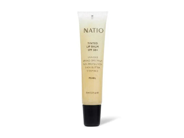 Natio Tinted Lip Balm Spf 50+ - Pearl 15Ml