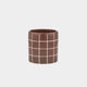 Boyd Ceramic Tile Pot Chocolate 16 X 15 Cm
