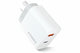 Ontekka 20W USB-C and USB-A PD Dual-Port Wall Charger White