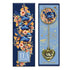 Lisa Pollock Ceramic Tea Strainer With Blue Wrens And Gold Detailing