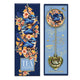 Lisa Pollock Ceramic Tea Strainer With Blue Wrens And Gold Detailing