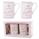 Mad Dots Our First Christmas Together Fine China Mug Set of 2