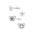 Studex Sensation Silver Koala Set 16080