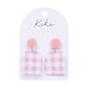 Splosh Kiki Earrings Pink Gingham