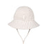 Bedhead Kids Ponytail Bucket Hat Natural Stripe 54CM 3 to 6 Years