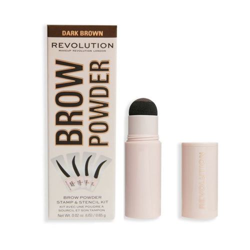 Revolution Brow Powder Eyebrow Kit - Dark Brown