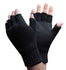 Mister Fingerless Knit Gloves for Men Black