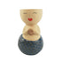 Urban Mermaid Ceramic Planter Ornament Display Pot Blue 15cm
