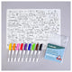 Heydoodle Abc Toot Toot Honk Classic Reusable Silicone Colouring Mat