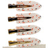 Kitsch Recycled Plastic Creaseless Clips for Hair Styling and Makeup Application Cherry Print 4PCS