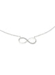 Sterling Silver Infinity Cubic Zirconia Necklace