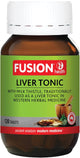 Fusion Health Liver Tonic for Healthy Liver Function and Detoxification 120 Tablets