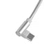 Plugd USB A to USB C Right Angle Fast Charging Cable 1m
