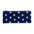 Mister Stars Long Flat Waterproof Makeup Bag Dark Blue 34CM X 14CM