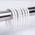 White Plastic Shower Curtain Rings Hooks 12 Piece