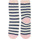 Wicked Sista Womens Cosy Stripe Socks Blue One Size