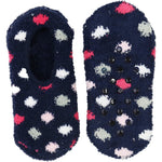 Wicked Sista Footlets No Show Socks Navy Spots