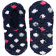 Wicked Sista Footlets No Show Socks Navy Spots
