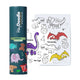 Heydoodle 123 DinoRoar Reusable Silicone Mini Colouring Mat 20CM x 15CM
