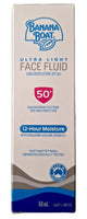 Banana Boat Ultra Light Face Fluid Sunscreen Lotion Spf50+ 50g