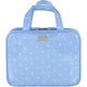 Wicked Sista Pale Blue Polka Dot Large Hold All Cosmetic Bag