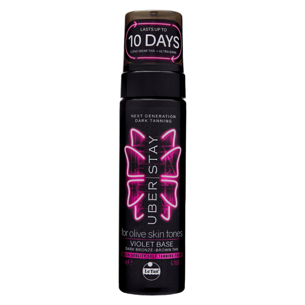 Le Tan Uber Stay Self TANNING Foam for Olive Skin Tones Violet Base 200ml