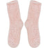 Wicked Sista Womens Cosy Chenille Socks Soft Pink