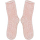 Wicked Sista Womens Cosy Chenille Socks Soft Pink