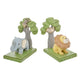 IsAlbi Animal Baby Bookend Set for Nursery and Kids Room Decor