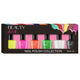Beauty & Me 6pc Fluro Nail Polish Set Neon Colours 12ml Gift Boxed