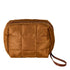 Designer Brands Puffy Pouch Mocha Makeup Bag