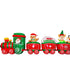 Max Fun Christmas Inflatables Train with Santa Claus Reindeer Gingerbread Man