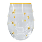 Kaya Bee Stemless Drinking Glass Yellow 12CM