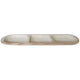 Lavida Natural Wooden 3 Slot Display Whisper Food Serving Tray