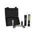 Vibe VBPLT 004 Rechargeable Led Flash Light 3 Attachments 3 Modes Black