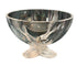 Lalique France Crystal Igor Caviar Large Pedestal Bowl
