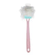 Basicare Dual Sided Bath Brush Pink, Sponge And Loofah Puff Handle