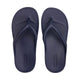 Archline Orthotic Foam Thongs Arch Support Flip Flops Orthopedic Rebound Navy