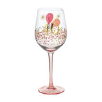 Rush 40th Birthday Wine Glass for Women Forty and Fabulous Stemless Glass 475ML