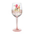 Rush 40th Birthday Wine Glass for Women Forty and Fabulous Stemless Glass 475ML