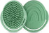 Haakaa Rainbow Silicone Shampoo Brush and Scalp Massager in Pea Green
