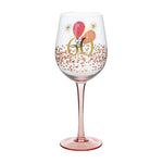 Gibson Gifts Rush 60th Birthday Wine Glass for Ladies Sixty and Sensational Gift 475ML