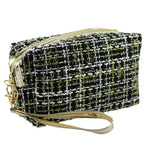 Lulu Grace Cosmetic Bag Black Plaid