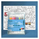 Heydoodle Abc Toot Toot Honk Classic Reusable Silicone Colouring Mat