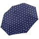 Wicked Sista Navy Geo Fleur Compact Manual Umbrella