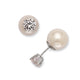 Studex Ear Piercing Studs with Cubic Zirconia Aurora Borealis in Silver Tone 6MM