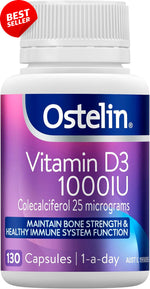 Ostelin Vitamin D3 1000IU Capsules for Bone Health and Muscle Function 60 Capsules