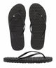 Souls Comfort Massage Thongs Black Out for Ladies Size M8 L10