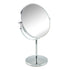 LCORP Round Flip Motion Metal Standing Mirror Silver